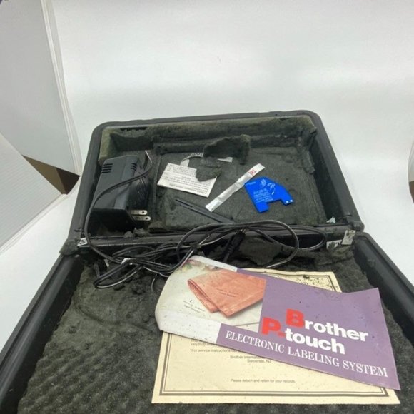 Brother P Touch Electronic Label Maker PT-20 with Hard Case Untested - Picture 5 of 6